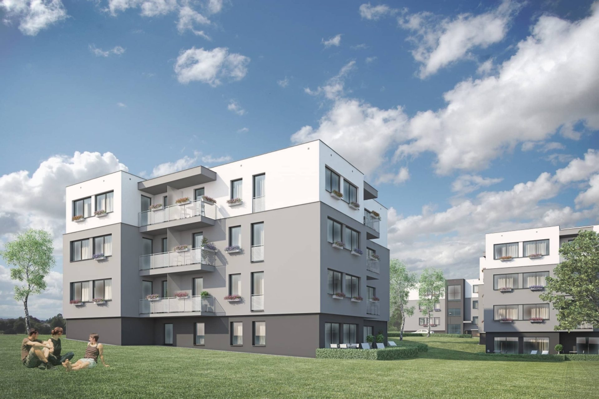Developersky projekt Bytové domy Fryšták