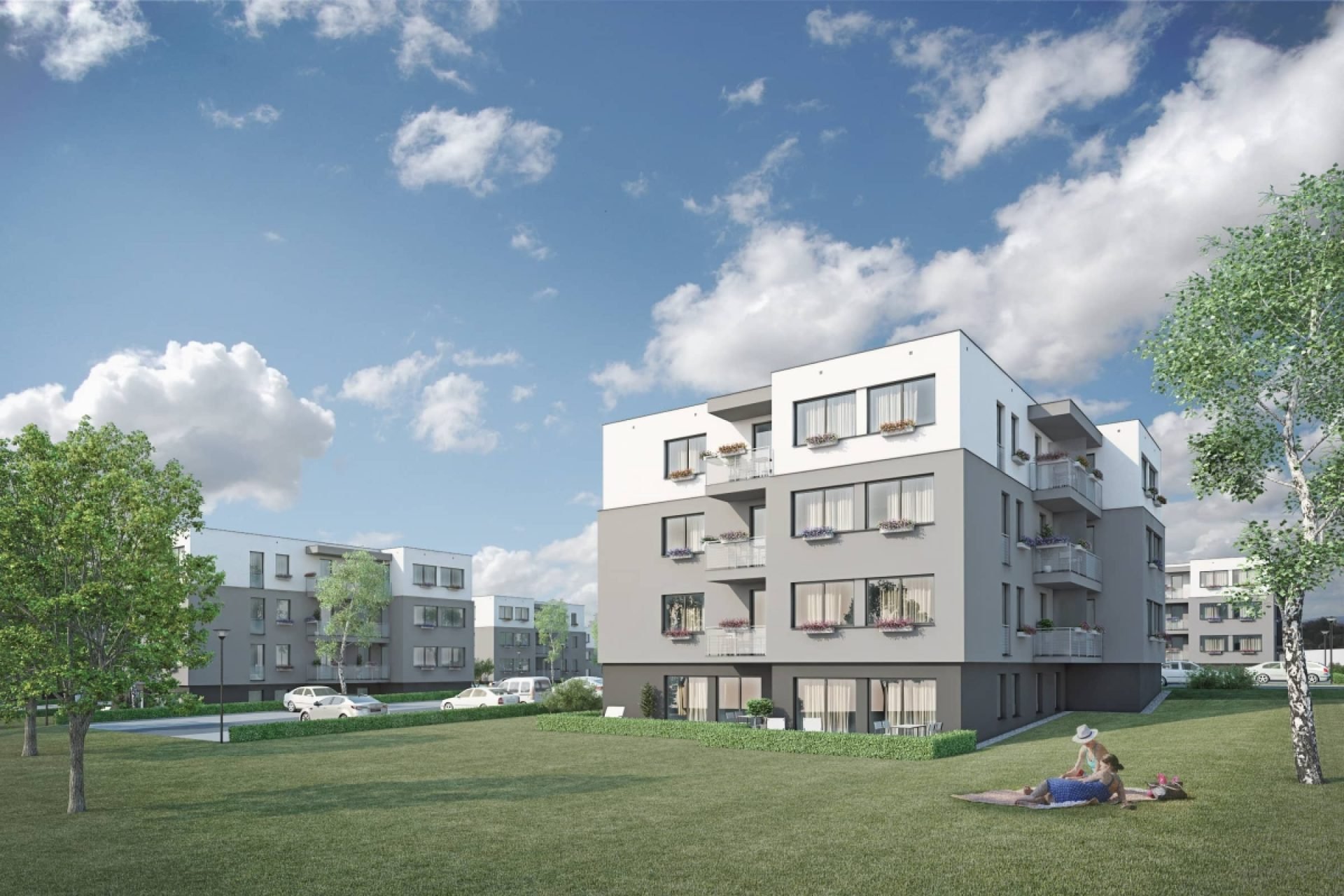 Developersky projekt Bytové domy Fryšták 2