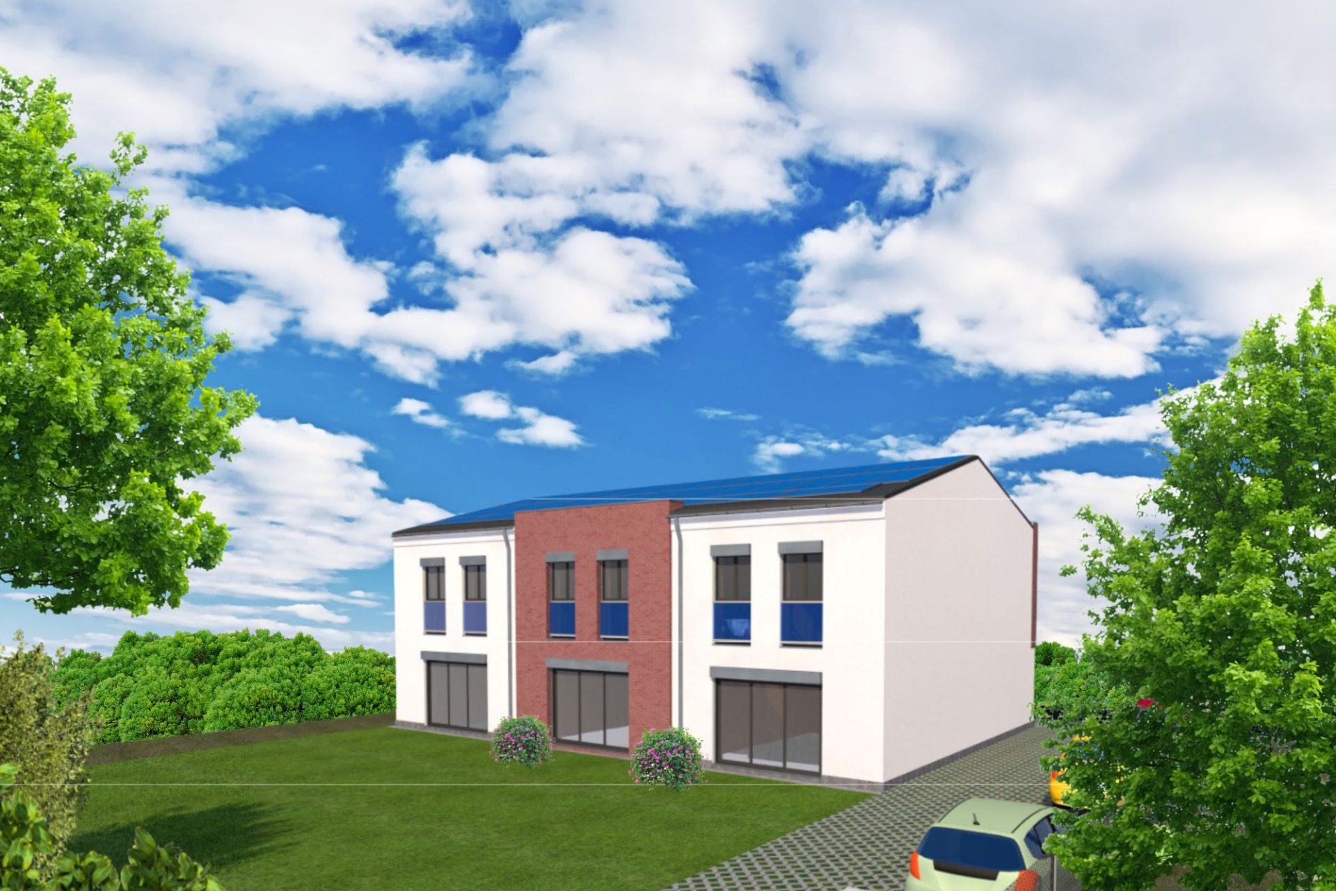 Developersky projekt Řadové domy Červený Hrádek