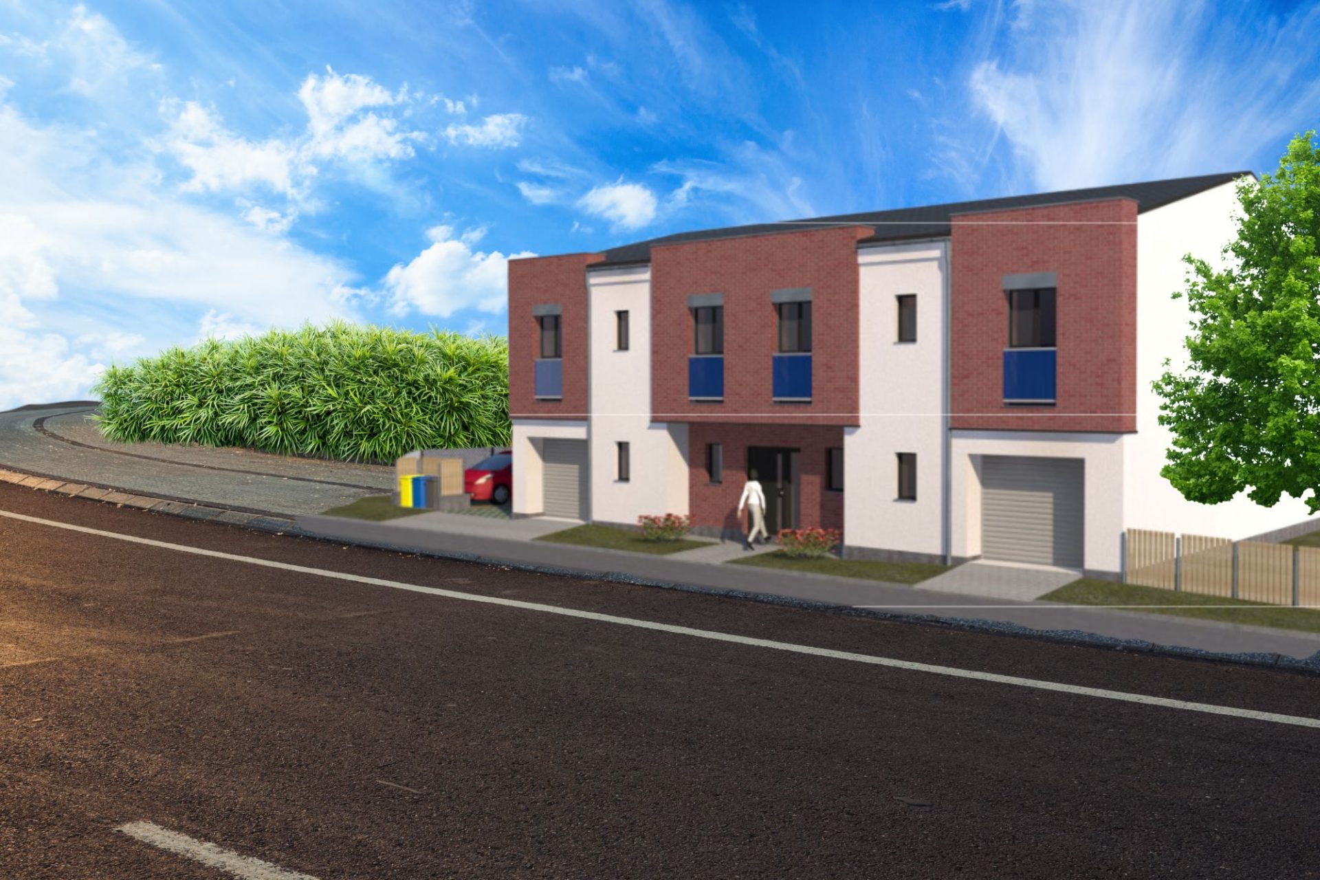 Developersky projekt Řadové domy Červený Hrádek 2