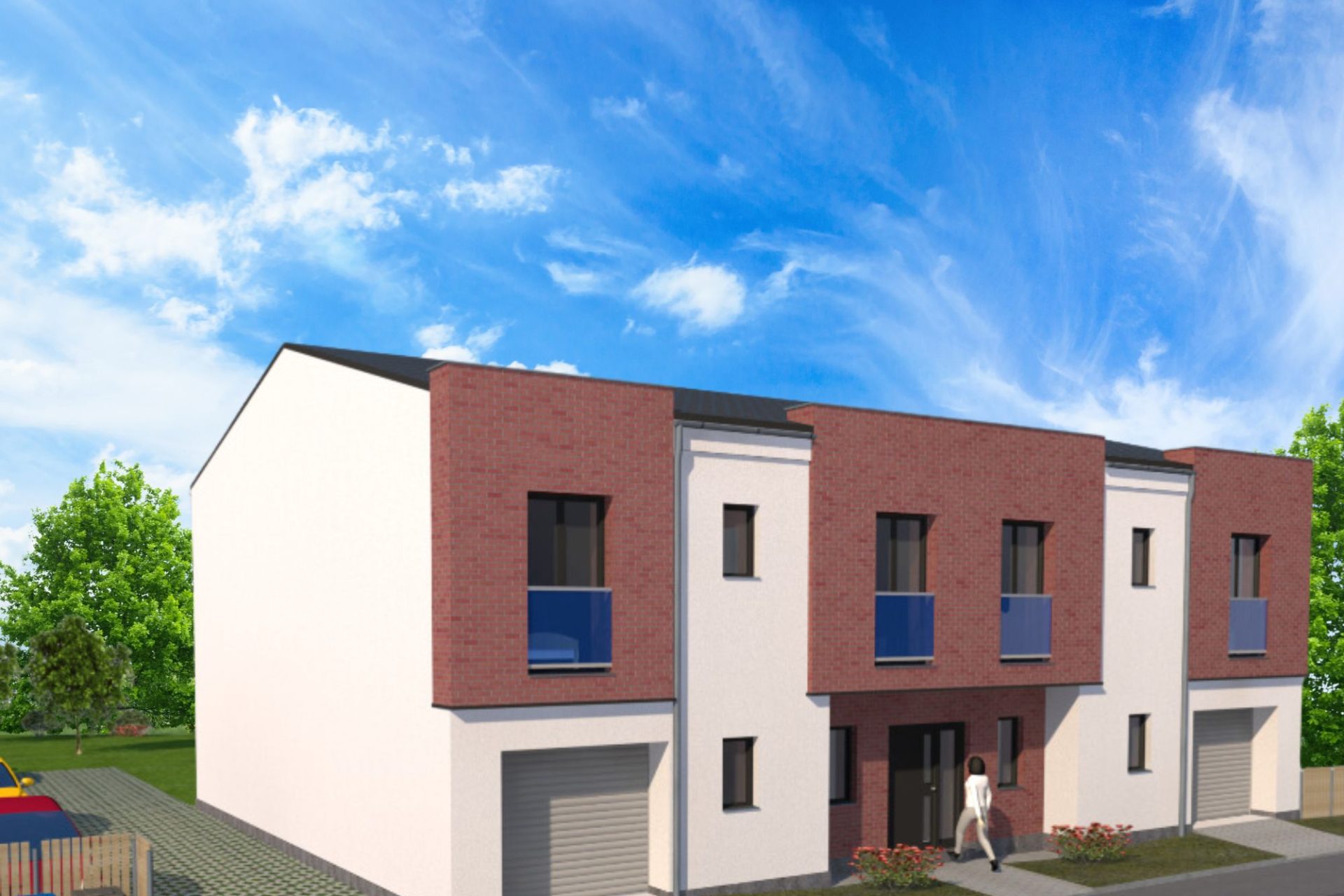 Developersky projekt Řadové domy Červený Hrádek 3