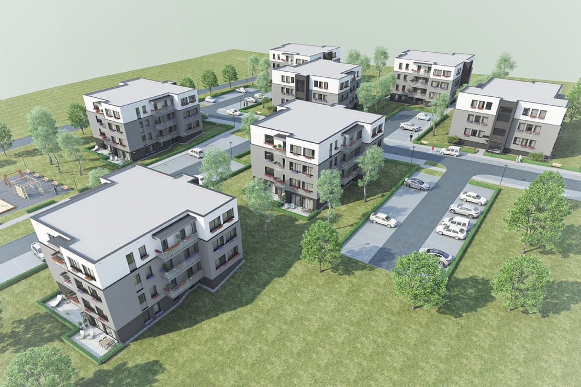 Developersky projekt Bytové domy Fryšták 4