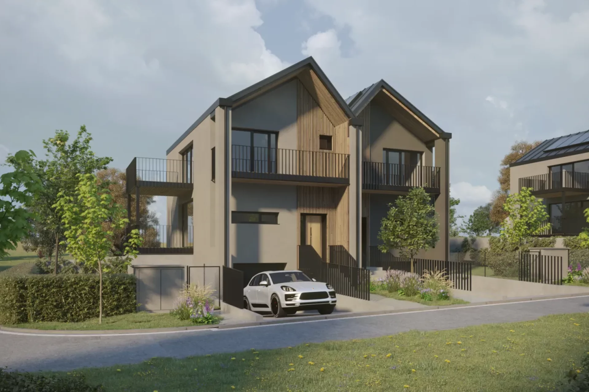 Developersky projekt Dvojdomy Řeporyje