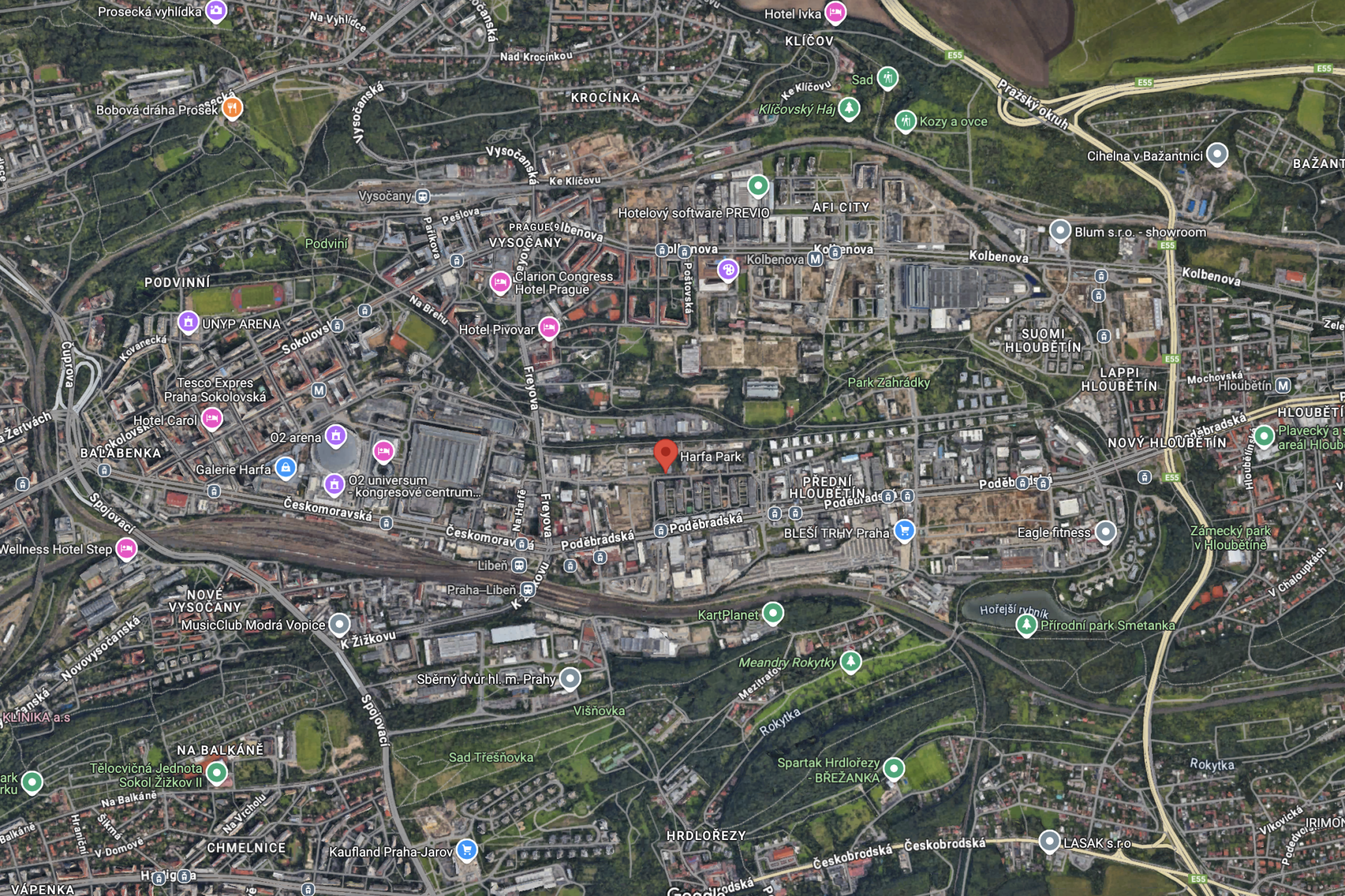 Developersky projekt Harfa Park