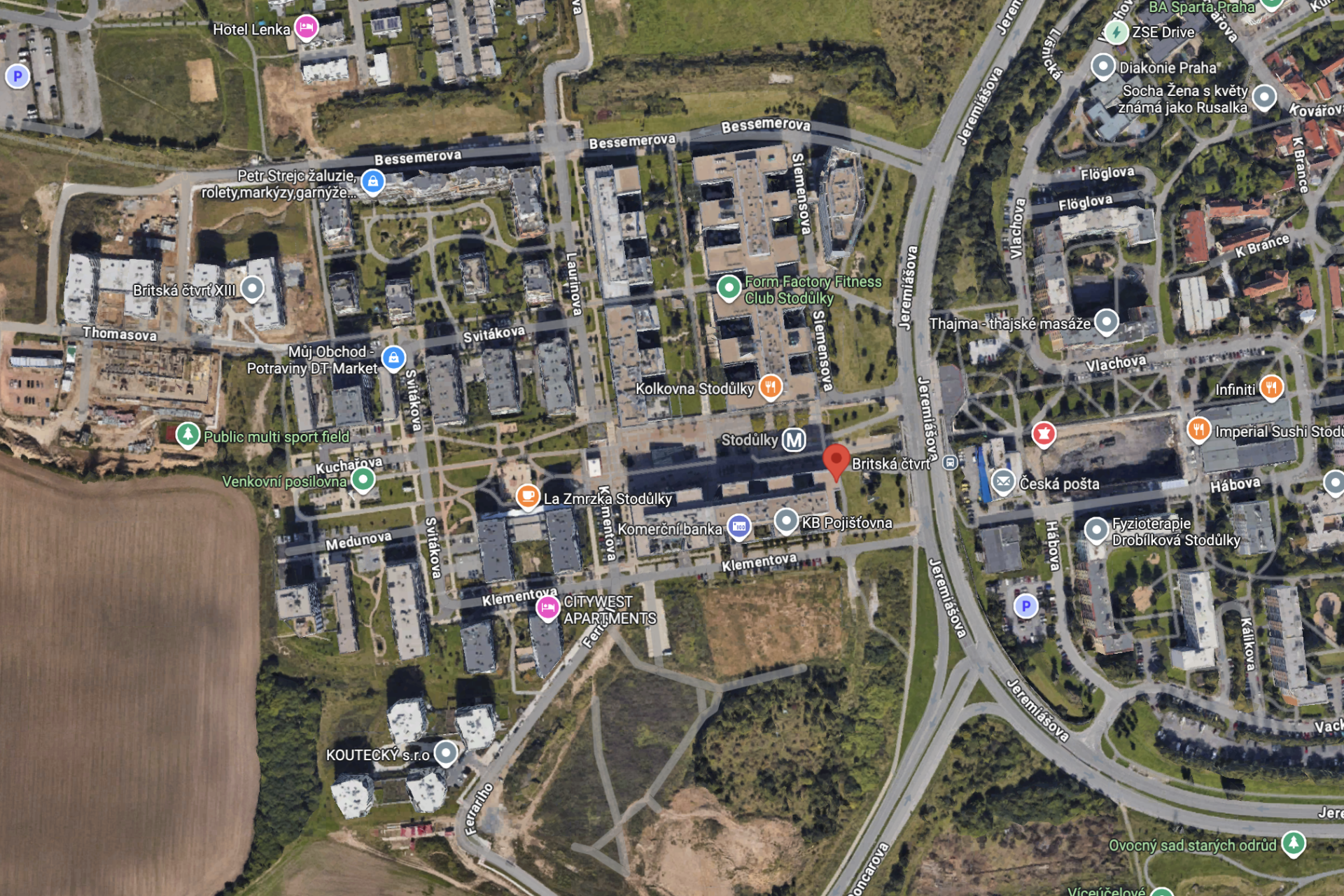 Developersky projekt Britská čtvrť