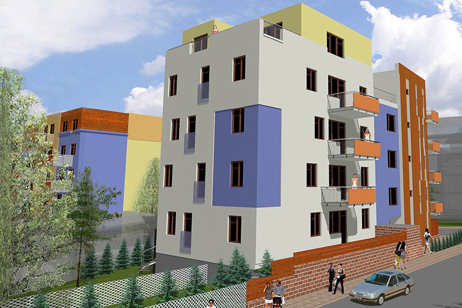 Developersky projekt Bytový a obchodní komplex Hostivař 2