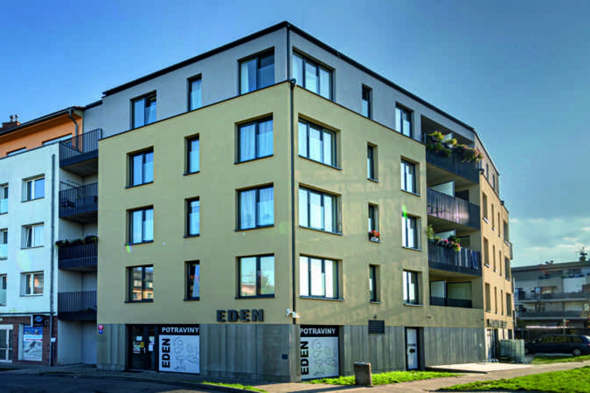 Developersky projekt Bytový dům Suchdolské náměstí