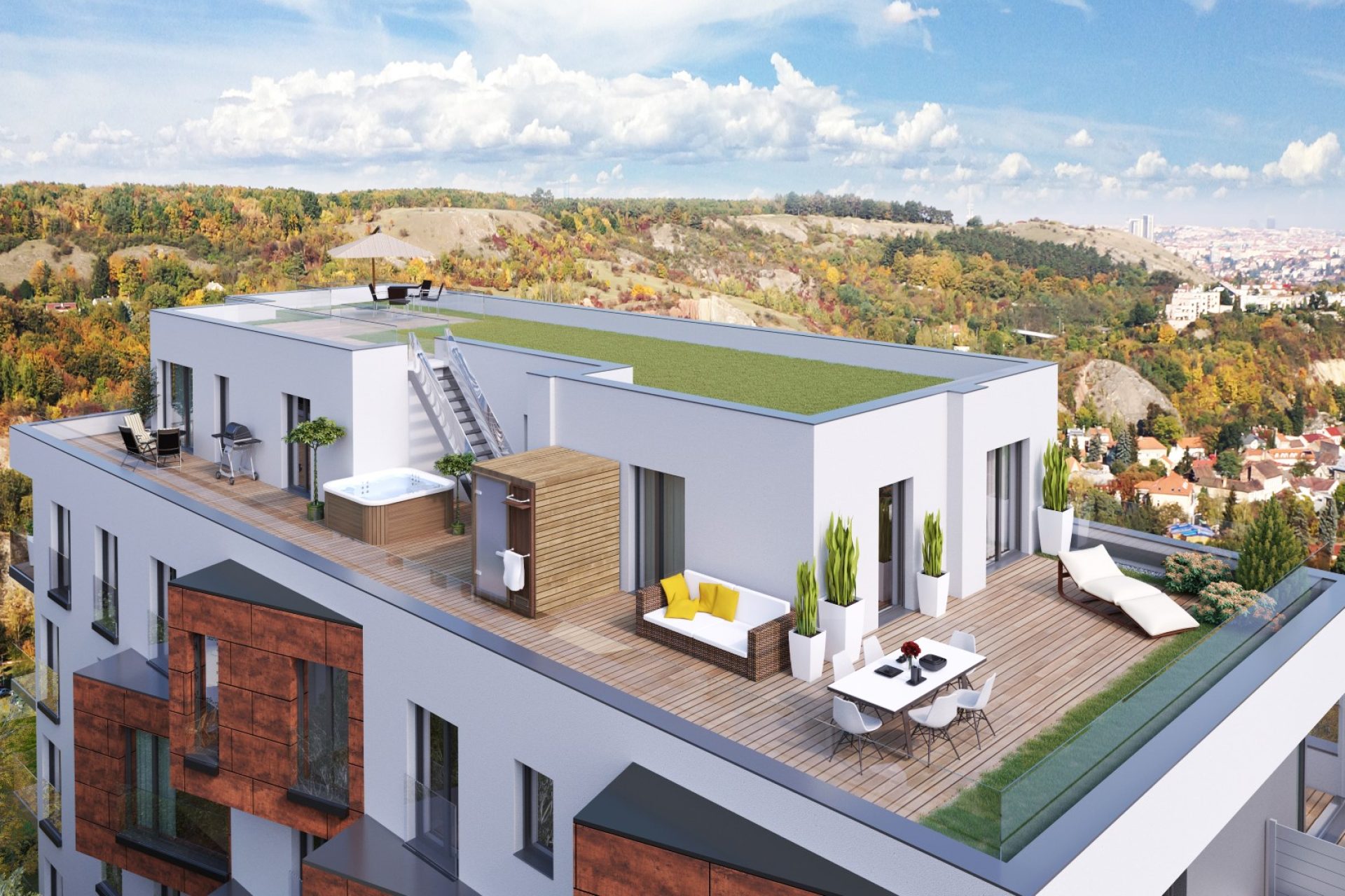 Developersky projekt Panorama Hlubočepy 2