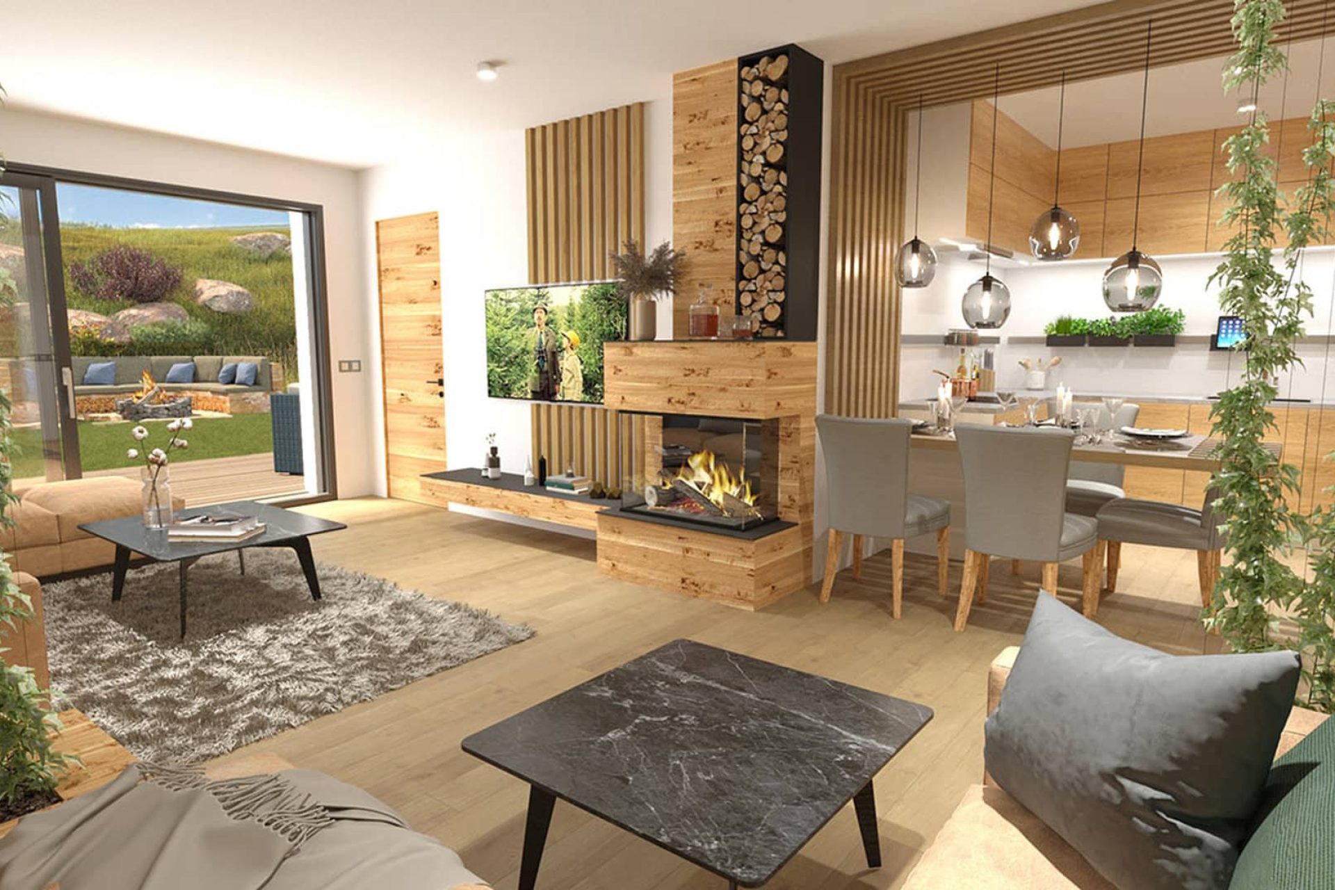 Developersky projekt Kvilda Wellness Apartmány 4
