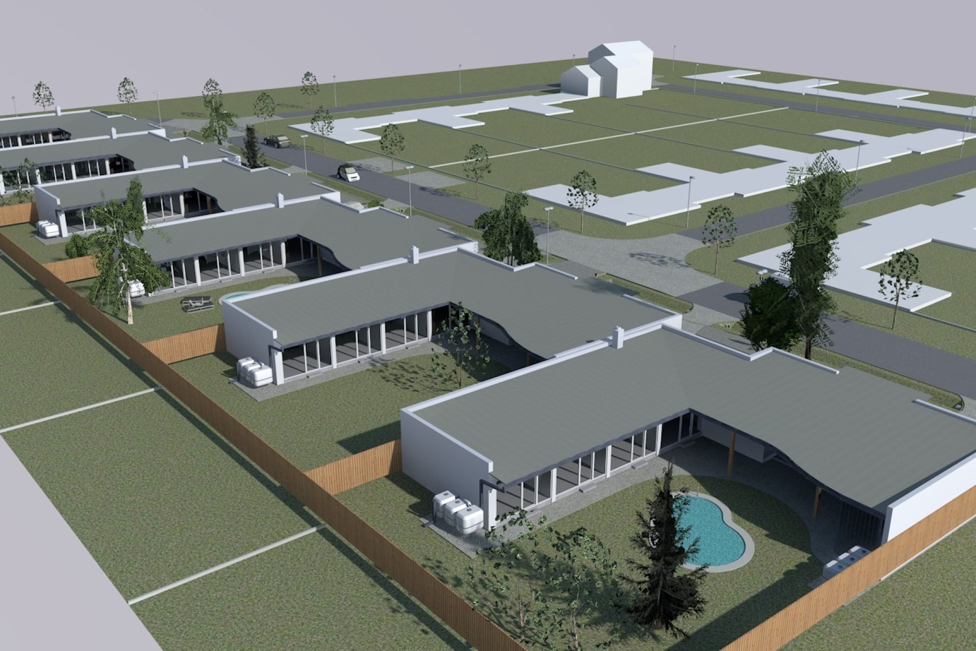 Developersky projekt Rodinné domy Hlušovice 2