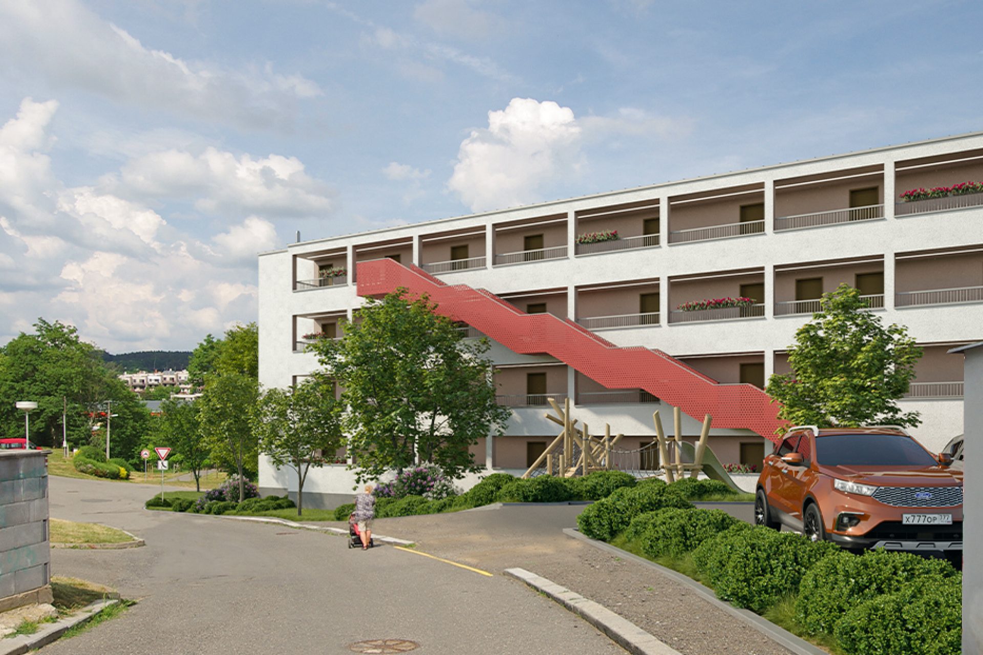 Developersky projekt Bytový dům Mastník – Sedlčany 2