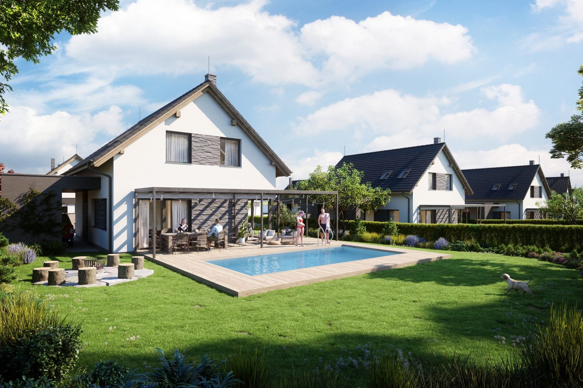 Developersky projekt Green Resort Kunětická Hora