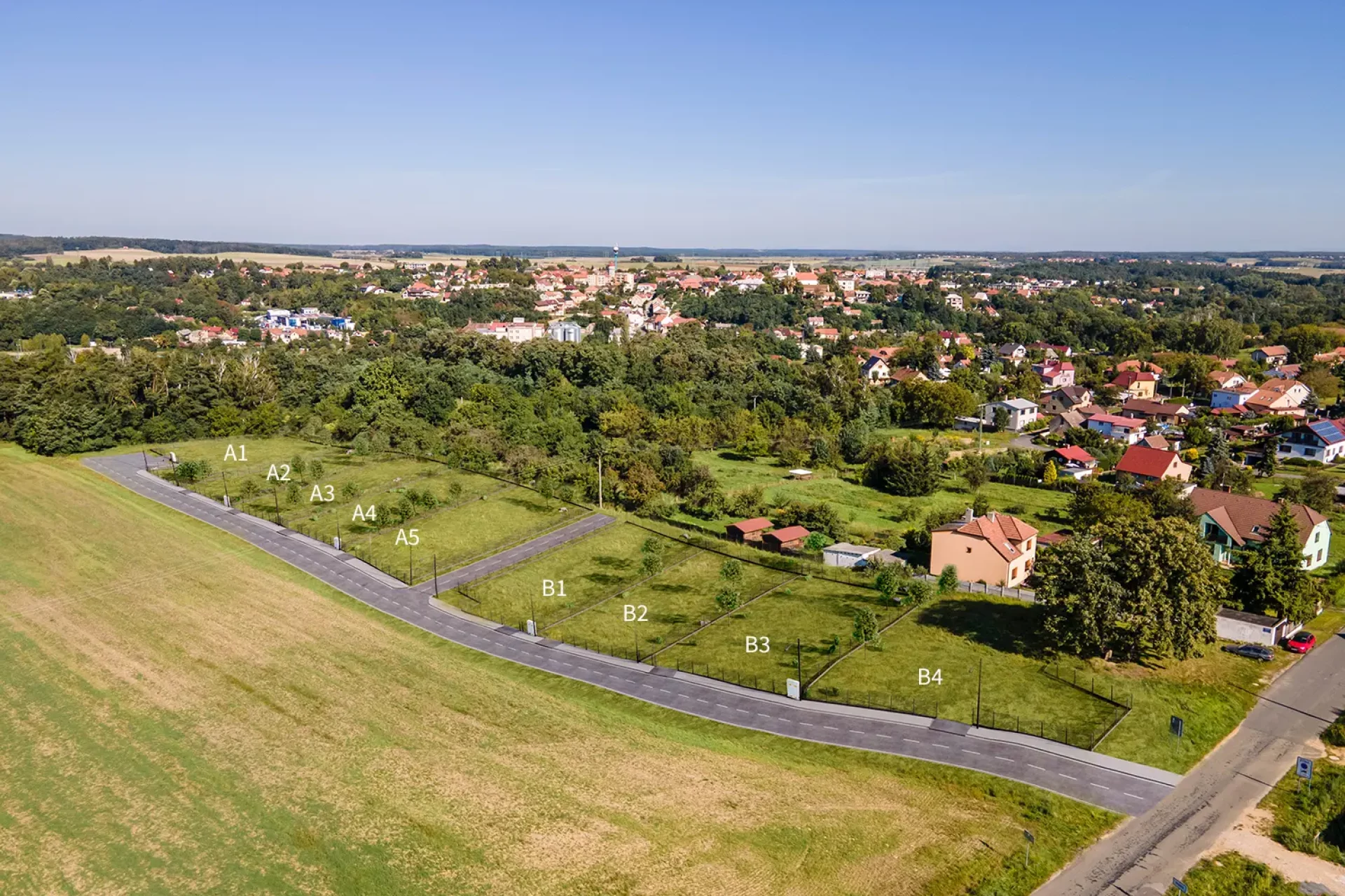 Developersky projekt Pozemky Vinařice 2