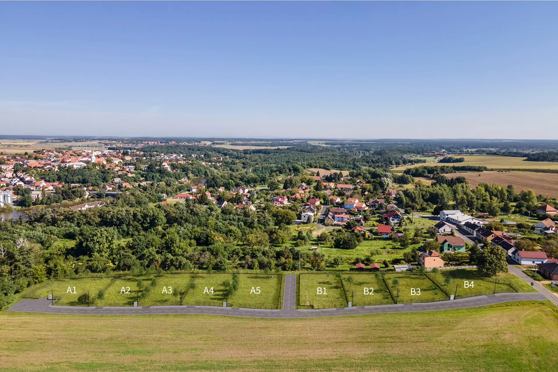 Developersky projekt Pozemky Vinařice